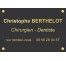 Plaque professionnelle Chirurgien dentiste