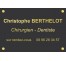 Plaque professionnelle Chirurgien dentiste