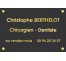 Plaque professionnelle Chirurgien dentiste