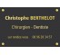 Plaque professionnelle Chirurgien dentiste