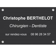 Plaque professionnelle Chirurgien dentiste