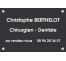 Plaque professionnelle Chirurgien dentiste