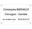 Plaque professionnelle Chirurgien dentiste