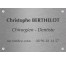 Plaque professionnelle Chirurgien dentiste