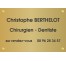 Plaque professionnelle Chirurgien dentiste