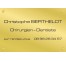 Plaque professionnelle Chirurgien dentiste