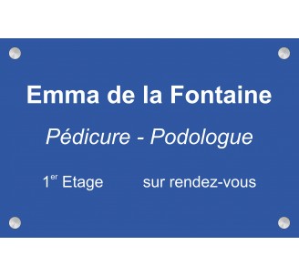 Plaque professionnelle Pédicure