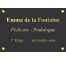 Plaque professionnelle Pédicure