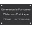 Plaque professionnelle Pédicure