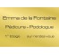 Plaque professionnelle Pédicure