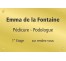 Plaque professionnelle Pédicure
