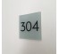 Plaque de porte avec chiffre à personnaliser, en plexiglass