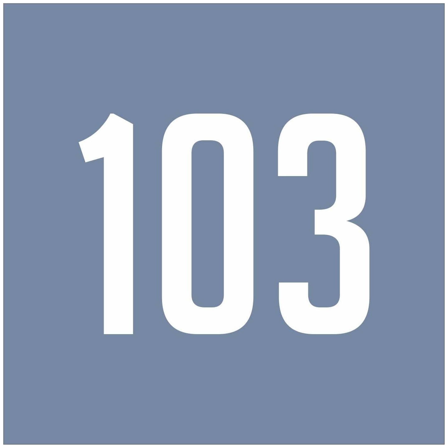 Plaque de porte avec chiffre à personnaliser, en plexiglass