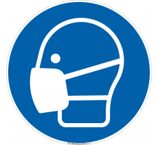 Panneau de sécurité Port du masque obligatoire