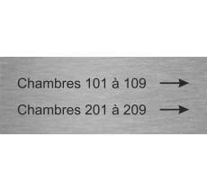 Plaque directionnelle personnalisée indication chambres