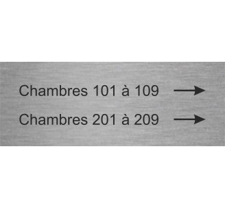 Plaque directionnelle personnalisée indication chambres