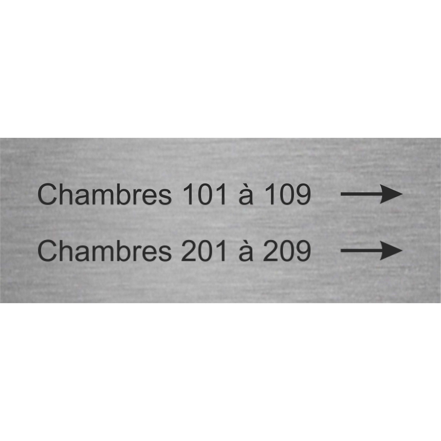 Plaque directionnelle personnalisée indication chambres