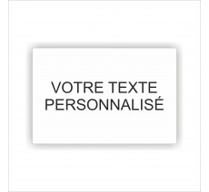 Plaque porte personnalisable effet Cuir noir - Direct Signalétique