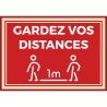 Kit COVID-19 avec bandes au sol, flèches, et autocollants de préventions