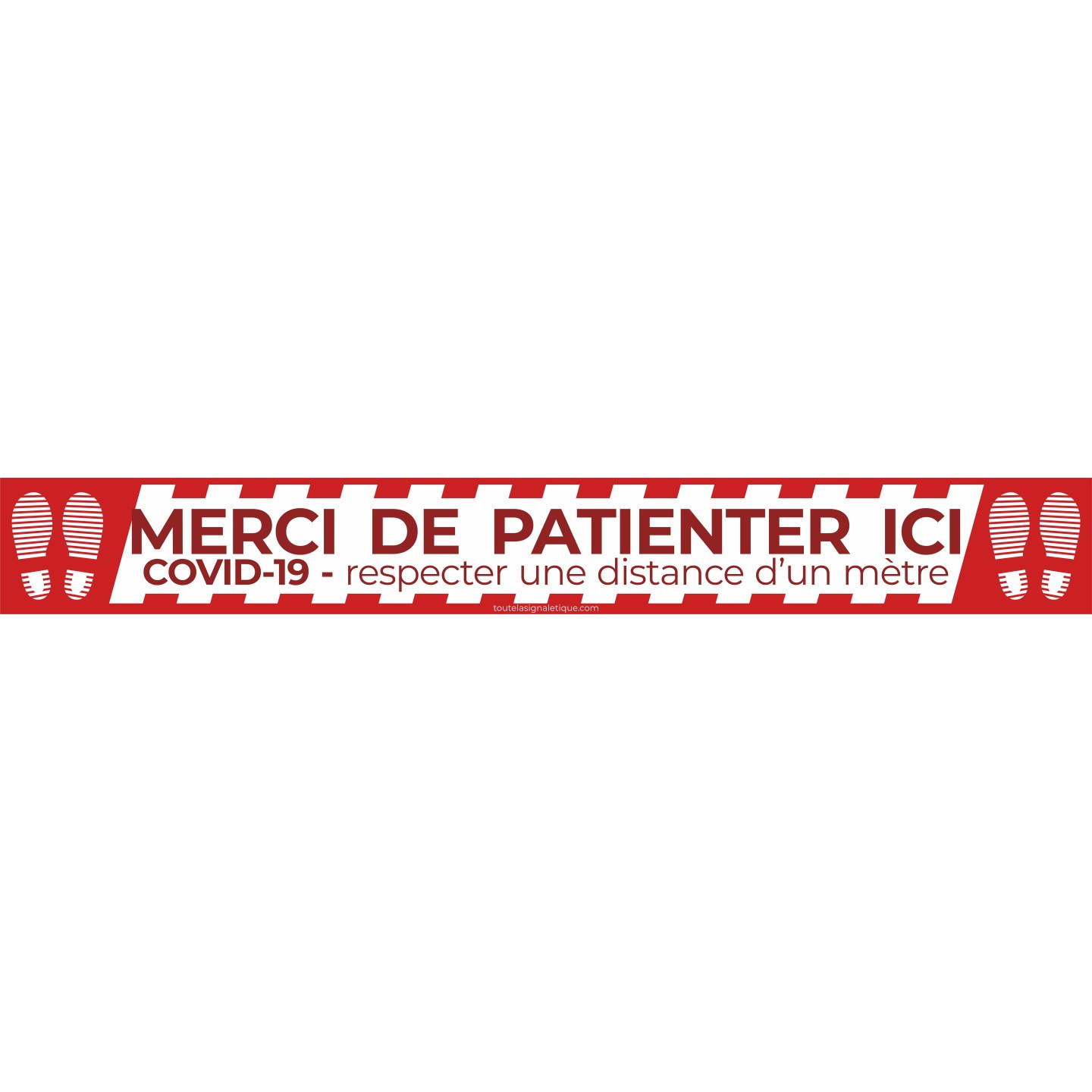Kit COVID-19 avec bandes au sol, flèches, et autocollants de préventions