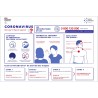 Cadre clic clac en alu avec affiche de la santé publique - Covid-19