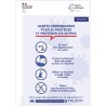 Cadre clic clac en alu avec affiche de la santé publique - Covid-19