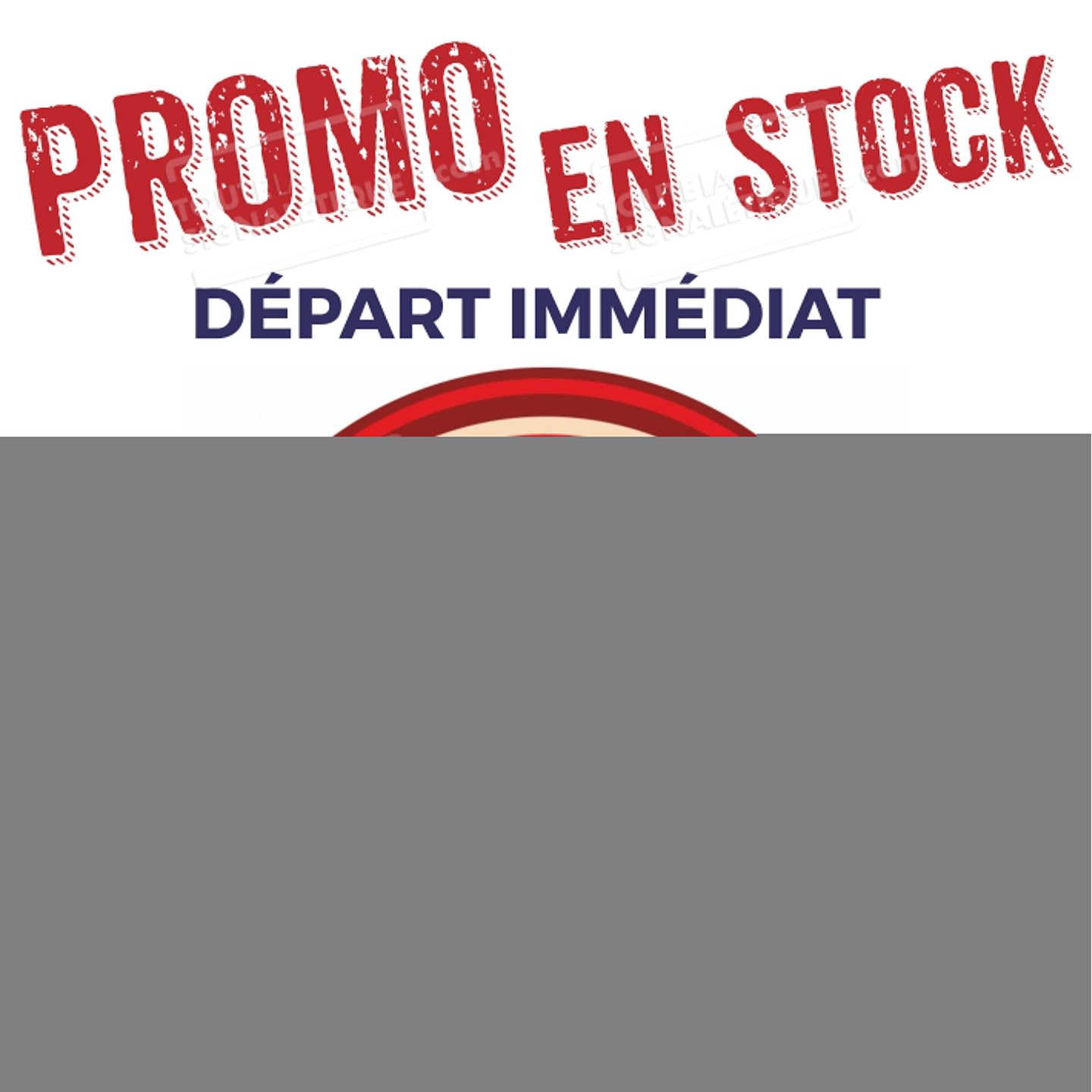 Panneau Gel hydroalcoolique obligatoire - Covid-19 - Rouge