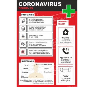 Panneau Coronavirus Entreprises et Commerces