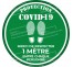 Rond au sol PROTECTION COVID-19