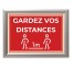 Panneau ou Autocollant " Gardez vos distances " - Covid-19