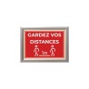 Panneau ou Autocollant " Gardez vos distances "  - Covid-19
