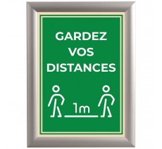 Panneau ou Autocollant " Gardez vos distances " - Covid-19