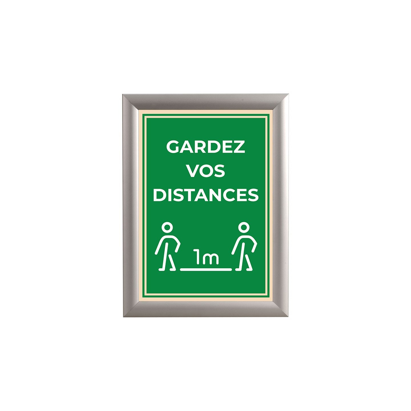 Panneau ou Autocollant " Gardez vos distances "  - Covid-19