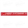 Bandes de sol   COVID - MERCI D'ATTENDRE ICI