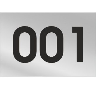 Plaque boîte aux lettres personnalisable avec numéro maison PVC
