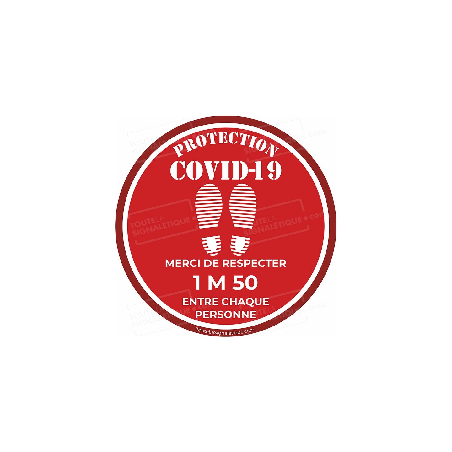 Rond au sol PROTECTION COVID-19 - 1m50
