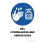 gel hydroalcoolique servez-vous - panneau PVC ou sticker -