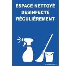 Panneau Nettoyage Désinfection