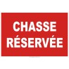Panneau chasse réservée