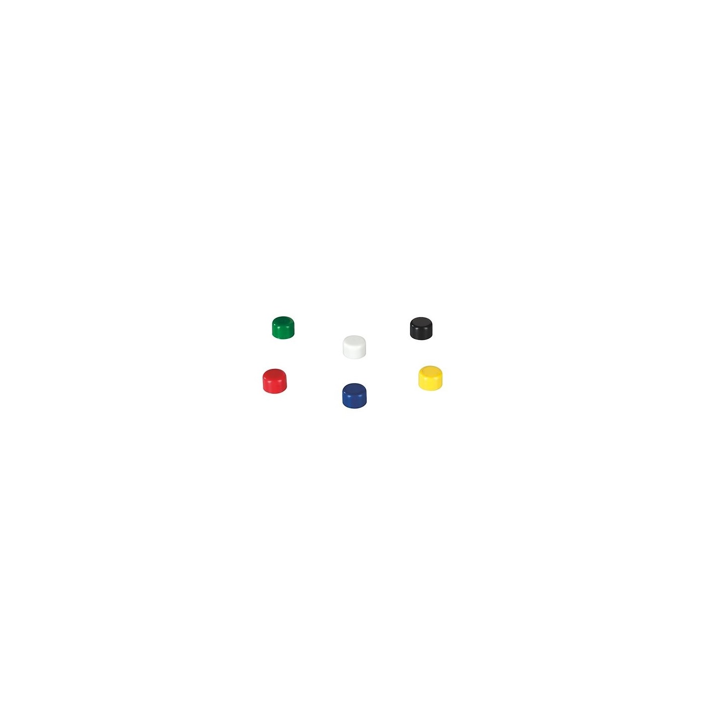 aimants -12 mm couleurs assorties - Lot de 20