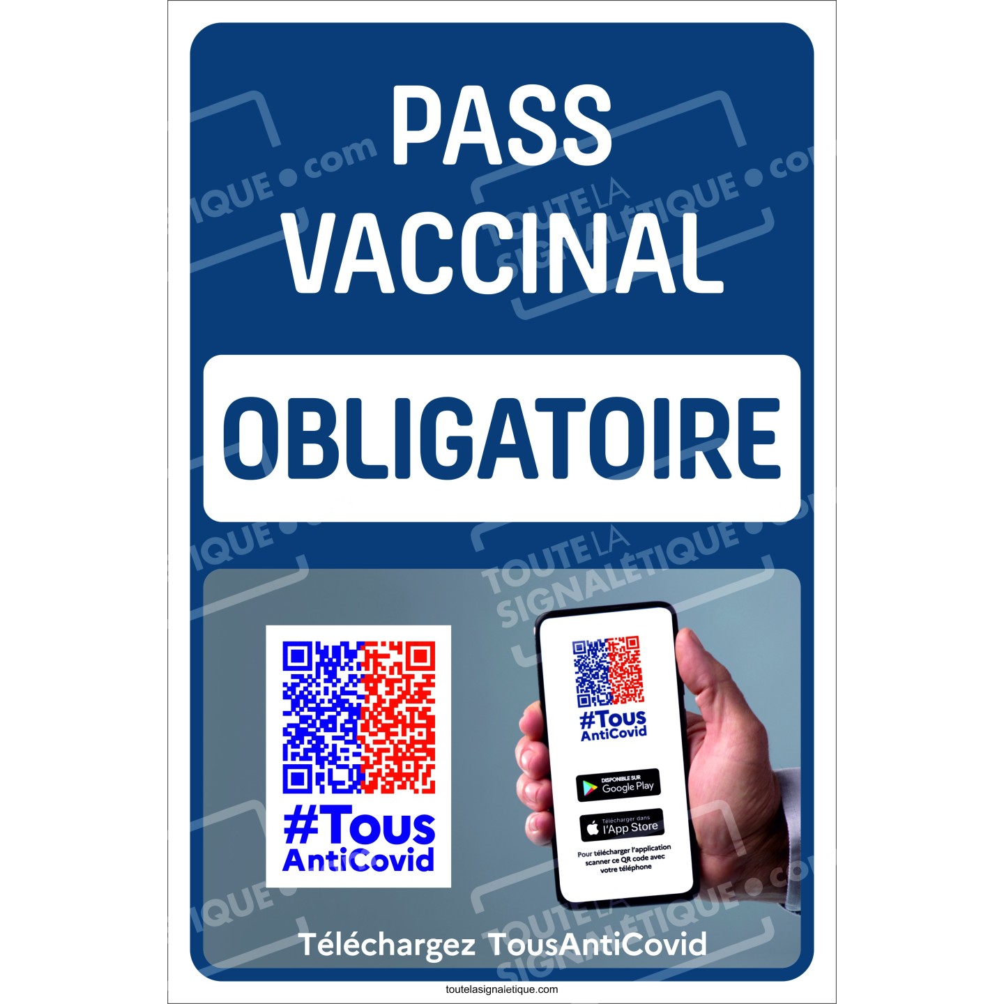 Panneau Pass Vaccinal Obligatoire