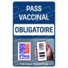 Panneau Pass Vaccinal Obligatoire