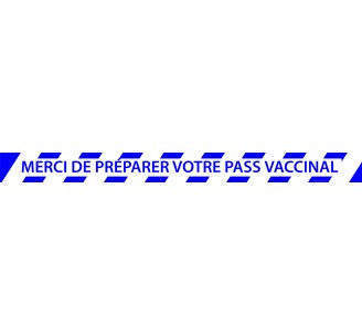 Bandes de sol PREPAREZ VOTRE PASS VACCINAL