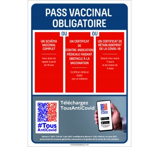 Panneau Pass Vaccinal Obligatoire