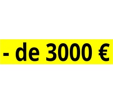 Cache plaque pour voiture " - de 3000 €"