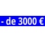 Cache plaque pour voiture " - de 3000 €"