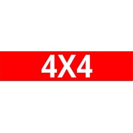 Cache plaque d'immatriculation " 4x4 "
