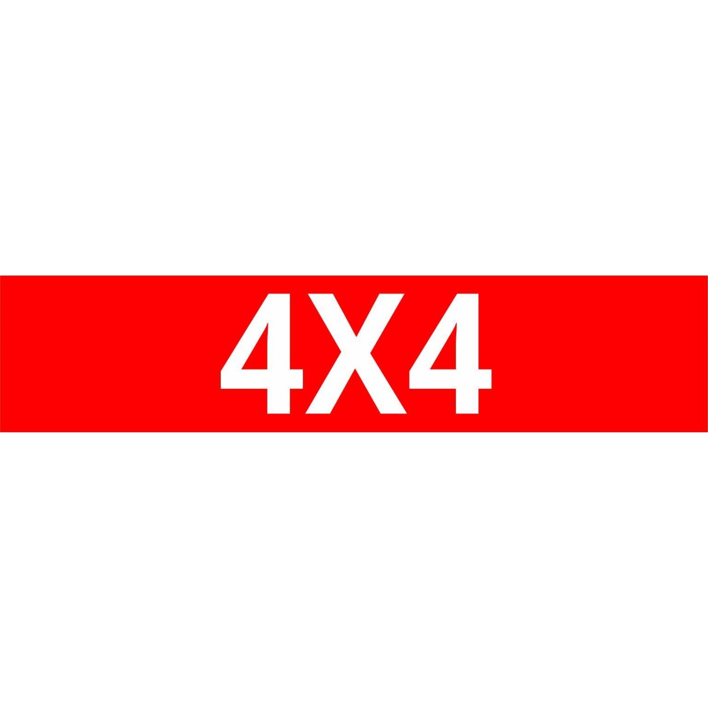Cache plaque pour voiture " 4x4 " rouge