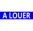 Cache plaque pour voiture " A louer " bleu