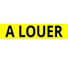Cache plaque d'immatriculation " A louer "